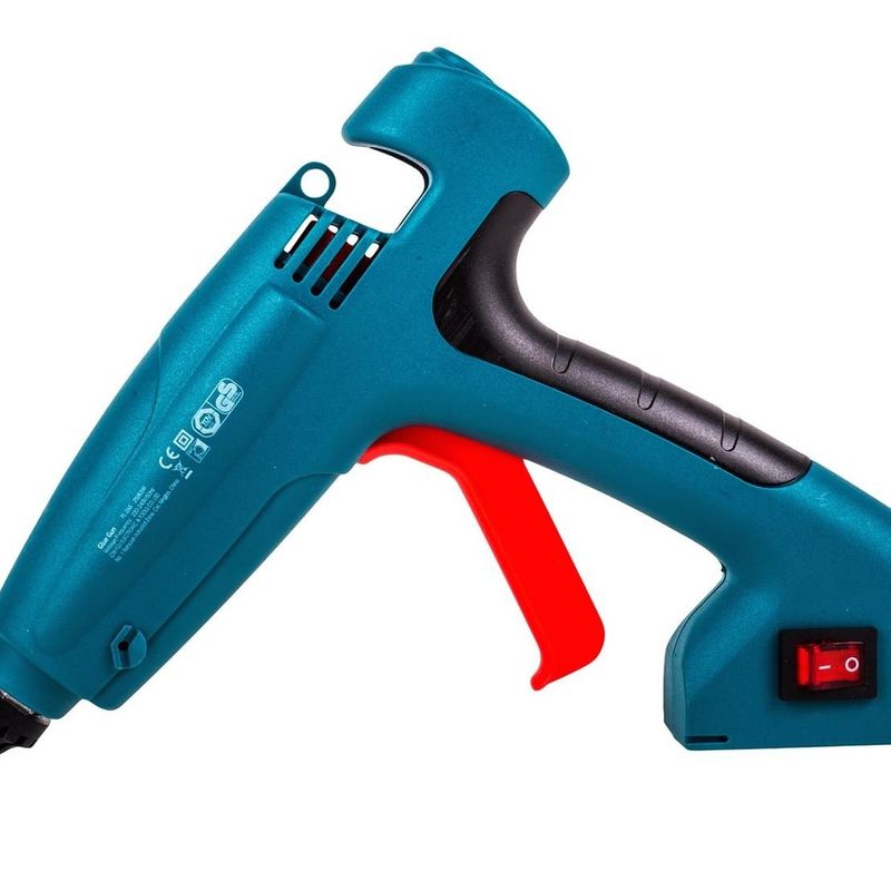 Casa si Gradina - Constructii - Scule electrice si accesorii - Pistoale de lipit - Pistol de Lipit Termic 80W cu Suport si Varf de Protectie, Teal - Infinity.ro
