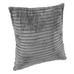 Casa si Gradina - Textile si covoare - Lenjerii de pat - Fete de perna - Fata de perna decorativa flannel, 45x45 cm, gri, cu fermoar - Infinity.ro