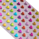 Casa si Gradina - Decoratiuni - Stickere decorative - Autocolante Inimi Metalizate, Multicolore, 84 buc - Infinity.ro