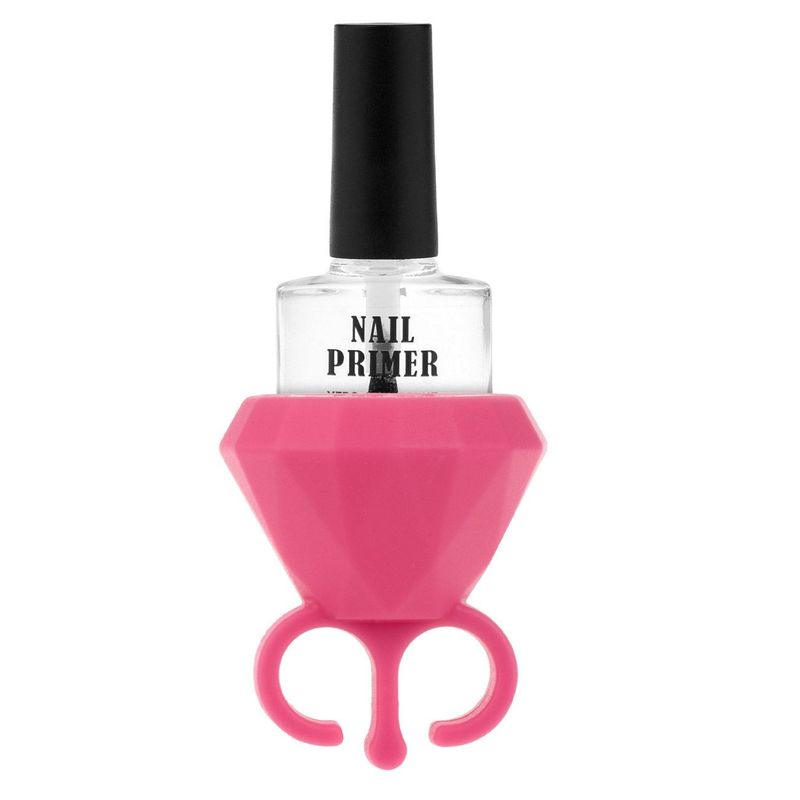 Ingrijire personala si Cosmetice - Manichiura si pedichiura - Oja - Suport inel pentru oja de unghii, silicon, fuchsia, 5.5x6 cm - Infinity.ro