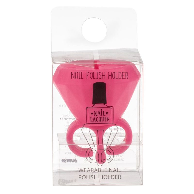 Ingrijire personala si Cosmetice - Manichiura si pedichiura - Oja - Suport inel pentru oja de unghii, silicon, fuchsia, 5.5x6 cm - Infinity.ro