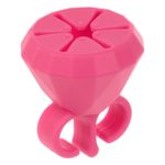 Ingrijire personala si Cosmetice - Manichiura si pedichiura - Oja - Suport inel pentru oja de unghii, silicon, fuchsia, 5.5x6 cm - Infinity.ro