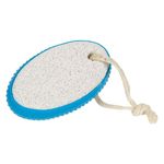 Ingrijire personala si Cosmetice - Manichiura si pedichiura - Pile cosmetice - Piatra Ponce Dubla cu Maner Bleu - Dimensiune 9.5x5.5x3cm - Infinity.ro