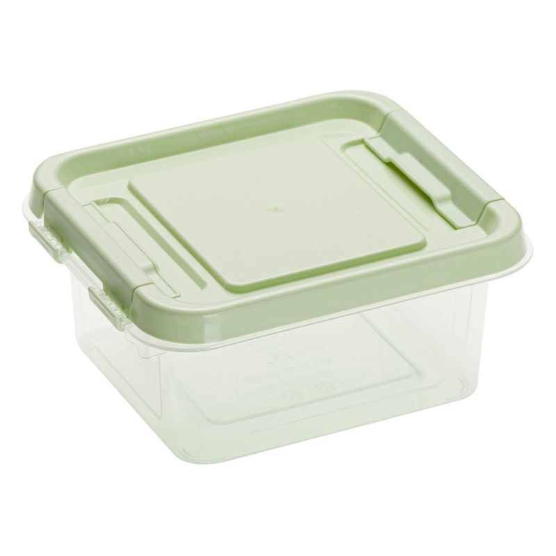 Casa si Gradina - Bucatarie si vesela - Organizare si depozitare bucatarie - Cutii alimentare - Recipient Alimente Transparent Verde cu Capacitate 0,5L - Infinity.ro