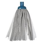 Market - Curatenie si intretinere casa - Produse menaj - Mopuri - Mop de Viscoza Alb cu Buline Gri 105g - Infinity.ro