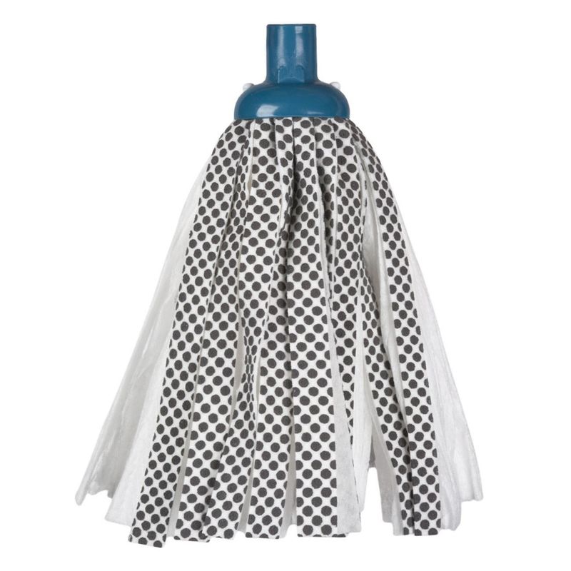 Market - Curatenie si intretinere casa - Produse menaj - Mopuri - Mop de Viscoza Alb cu Buline Gri 105g - Infinity.ro