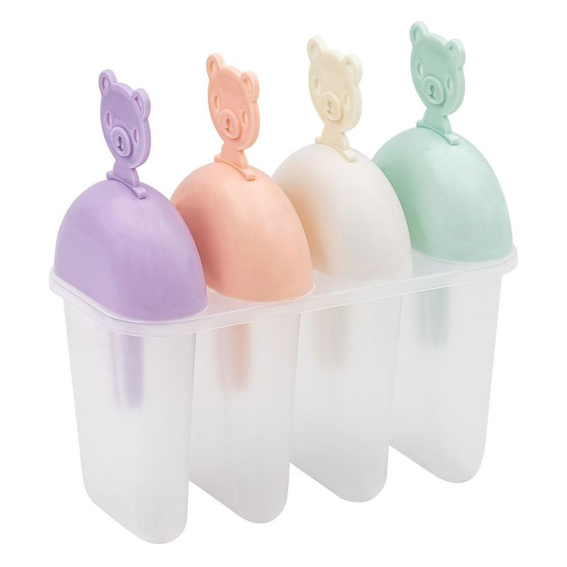 Casa si Gradina - Bucatarie si vesela - Accesorii bar - Forme cuburi de gheata - Forme pentru granita cu model ursulet, Set 4 buc, Multicolor - Infinity.ro