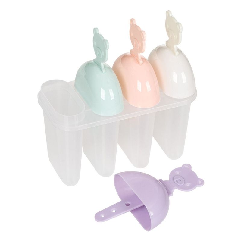 Casa si Gradina - Bucatarie si vesela - Accesorii bar - Forme cuburi de gheata - Forme pentru granita cu model ursulet, Set 4 buc, Multicolor - Infinity.ro