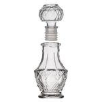 Casa si Gradina - Bucatarie si vesela - Cani si pahare - Sticle - Sticla Transparenta cu Model Reliefat Romburi pentru Lichior 50ml - Infinity.ro