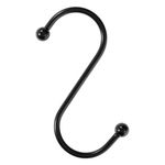 Casa si Gradina - Sanitare - Suporturi si accesorii baie - Suporturi baie - Carlige Multifunctionale Metalice S Negre 7cm - 5buc - Infinity.ro