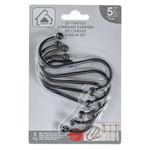 Casa si Gradina - Sanitare - Suporturi si accesorii baie - Suporturi baie - Carlige Multifunctionale Metalice S Negre 7cm - 5buc - Infinity.ro