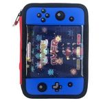 Carti si Birotica - Rechizite - Penare - Penar Echipat Triplu cu Model Gaming, 15x21x7cm, Negru cu Detalii Rosii - Infinity.ro