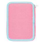 Carti si Birotica - Rechizite - Penare - Penar Echipat Triplu Roz cu Confeti, 15x6x21cm, Set Complet de Accesorii Scolare - Infinity.ro