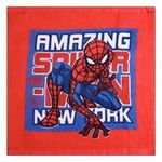 Jucarii, Copii si Bebe - Igiena si ingrijire - Baia bebelusului - Prosoape si halate de baie copii - Prosopel din Bumbac Rozu cu Model Spiderman pentru Baieti 30x30cm - Infinity.ro