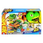 Jucarii, Copii si Bebe - Jucarii si jocuri - Vehicule si jucarii cu telecomanda - Masinute - Set de lupta cu dinozaur T-Rex si masina de curse, verde - Infinity.ro