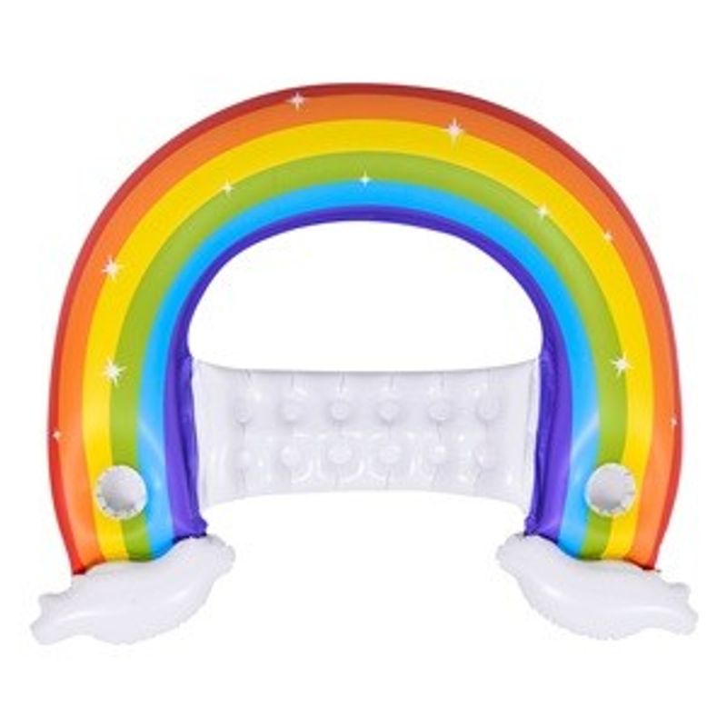 Casa si Gradina - Mobilier - Scaune si fotolii - Fotolii - Fotoliu gonflabil Rainbow, 1.07x0.95x0.23 m, cu 2 suporturi pentru pahar - Infinity.ro