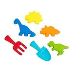 Jucarii, Copii si Bebe - Jucarii si jocuri - Jucarii de exterior - Jucarii pentru plaja si nisip - Set Forme pentru Nisip cu Dinozauri, 6 buc, Multicolor - Infinity.ro