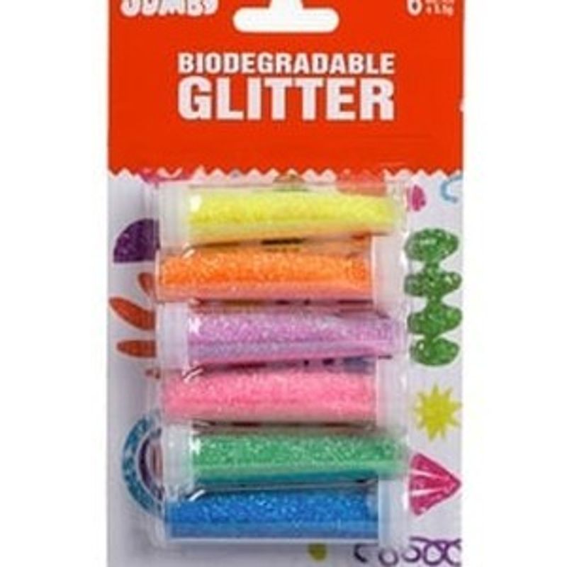 Casa si Gradina - Corpuri si surse de iluminat - Becuri si tuburi neon - Tuburi neon - Sclipici Neon pentru Creatii, Set 6 Culori, 5.5g - Infinity.ro