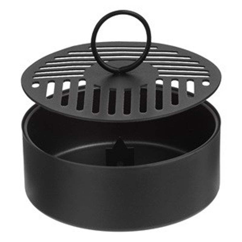 Laptop, Telefoane si Tablete - Wearables si gadgeturi - Gadgeturi - Dispozitive anti-pierdere - Suport metalic pentru spirala anti tantari, rotund, negru, 15x5.5 cm - Infinity.ro