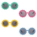 Casa si Gradina - Decoratiuni - Decoratiuni petrecere - Accesorii pentru petrecere - Set Ochelari de Petrecere cu Model Margareta, 4 Culori, 4 buc - Infinity.ro