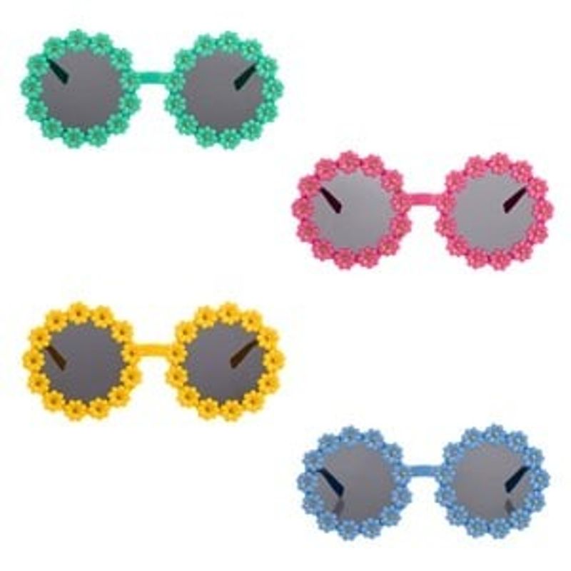 Casa si Gradina - Decoratiuni - Decoratiuni petrecere - Accesorii pentru petrecere - Set Ochelari de Petrecere cu Model Margareta, 4 Culori, 4 buc - Infinity.ro