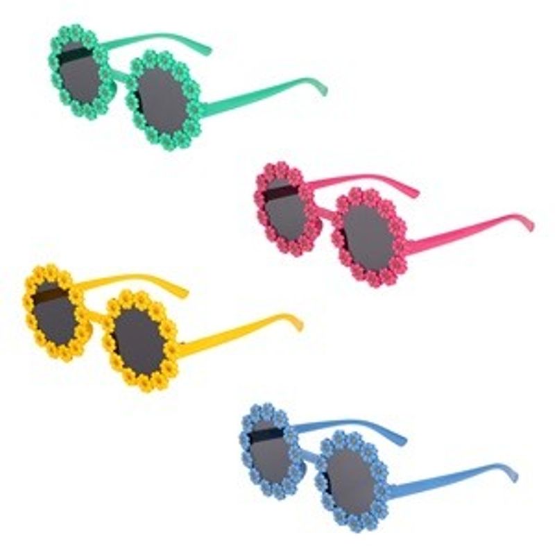 Casa si Gradina - Decoratiuni - Decoratiuni petrecere - Accesorii pentru petrecere - Set Ochelari de Petrecere cu Model Margareta, 4 Culori, 4 buc - Infinity.ro