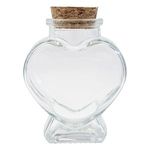 Market - Bauturi - Bauturi alcoolice - Lichior - Sticla decorativa in forma de inima cu dop de pluta, 90 ml, transparenta - Infinity.ro