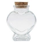 Market - Bauturi - Bauturi alcoolice - Lichior - Sticla decorativa in forma de inima cu dop de pluta, 90 ml, transparenta - Infinity.ro