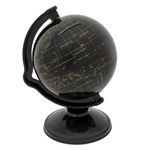 Casa si Gradina - Decoratiuni - Obiecte decorative - Accesorii decorative - Glob Pamantesc Negru cu Detalii Aurii din Plastic - Infinity.ro