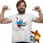 Fashion, accesorii si bijuterii - Barbati - Imbracaminte - Tricouri si bluze barbati - Tricou Barbati Strumfii Actor Poet Hamlet Shakespeare, alb, marime 3XL - Infinity.ro