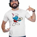 Fashion, accesorii si bijuterii - Barbati - Imbracaminte - Tricouri si bluze barbati - Tricou Barbati Strumfii Actor Poet Hamlet Shakespeare, alb, marime 3XL - Infinity.ro