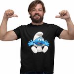 Fashion, accesorii si bijuterii - Barbati - Imbracaminte - Tricouri si bluze barbati - Tricou Barbati Bebe Strumf Strunf, negru, marime 3XL - Infinity.ro