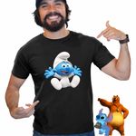 Fashion, accesorii si bijuterii - Barbati - Imbracaminte - Tricouri si bluze barbati - Tricou Barbati Bebe Strumf Strunf, negru, marime 3XL - Infinity.ro