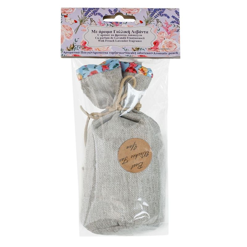 Casa si Gradina - Decoratiuni - Aromaterapie si lumanari - Odorizante camera - Saculet Parfumat Gri cu Aroma de Lavanda 50g - Infinity.ro