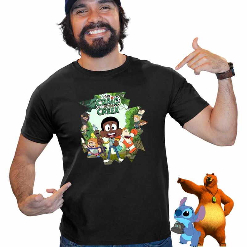 Fashion, accesorii si bijuterii - Barbati - Imbracaminte - Tricouri si bluze barbati - Tricou Barbati Craig of the Creek Cercetasi, negru, marime 3XL - Infinity.ro