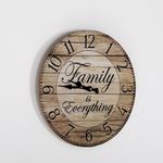 Market - Spalare si intretinere rufe - Mese de calcat - Ceas de Perete MDF cu design familie, 34cm - Infinity.ro