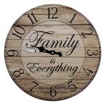 Market - Spalare si intretinere rufe - Mese de calcat - Ceas de Perete MDF cu design familie, 34cm - Infinity.ro