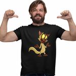Fashion, accesorii si bijuterii - Barbati - Imbracaminte - Tricouri si bluze barbati - Tricou Barbati Chester Draculas Vampirul Iepuras, negru, marime 2XL - Infinity.ro