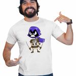Fashion, accesorii si bijuterii - Barbati - Imbracaminte - Tricouri si bluze barbati - Tricou Barbati Raven Cappuccino Assasino Capucino Ninja, alb, marime XL - Infinity.ro