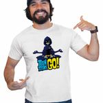 Fashion, accesorii si bijuterii - Barbati - Imbracaminte - Tricouri si bluze barbati - Tricou Barbati Raven Mediteaza Tineri Titani, alb, marime S - Infinity.ro