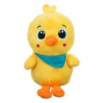 Jucarii, Copii si Bebe - Jucarii si jocuri - Jucarii de plus - Pui de plus mini galben cu esarfa, 15 cm - Infinity.ro