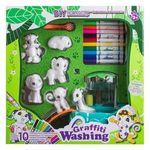 Carti si Birotica - Birotica - Instrumente de scris - Markere si carioci - Set de Colorat Animale cu Carioci Lavabile, 6 buc - Infinity.ro