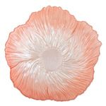 Casa si Gradina - Decoratiuni - Obiecte decorative - Accesorii decorative - Platou Decorativ din Sticla, Forma de Floare, Roz si Alb, 20x20x4.5 cm - Infinity.ro