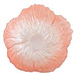 Casa si Gradina - Decoratiuni - Obiecte decorative - Accesorii decorative - Platou Decorativ din Sticla, Forma de Floare, Roz si Alb, 20x20x4.5 cm - Infinity.ro