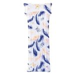 Jucarii, Copii si Bebe - Jucarii si jocuri - Jucarii de exterior - Saltele si mingi pentru plaja - Saltea gonflabila cu perna, model fluturi si pene, alba si albastra, 1.71x0.66m - Infinity.ro