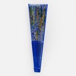Carti si Birotica - Birotica - Articole ambalare - Evantai pliabil din plastic cu model lamai, albastru, 21 cm - Infinity.ro