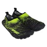 Sport si Outdoor - Echipament Sportiv - Incaltaminte sport - Slapi si papuci sport - Papuci de plaja si apa pentru copii, Negri cu Verde, Design Sport - Infinity.ro