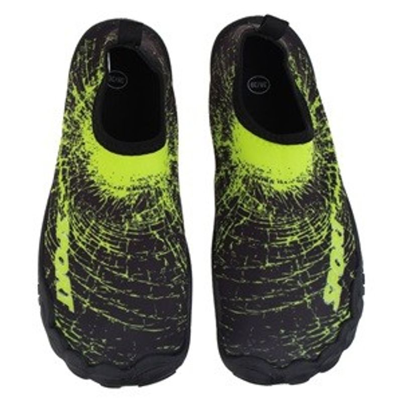 Sport si Outdoor - Echipament Sportiv - Incaltaminte sport - Slapi si papuci sport - Papuci de plaja si apa pentru copii, Negri cu Verde, Design Sport - Infinity.ro