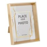 Casa si Gradina - Decoratiuni - Obiecte decorative - Accesorii decorative - Rama foto cu cadru lat auriu, 13x18cm, metal - Infinity.ro