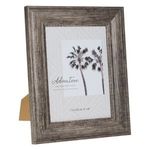 Casa si Gradina - Decoratiuni - Obiecte decorative - Accesorii decorative - Rama foto din lemn gri cu margine reliefata, 15x20cm - Infinity.ro
